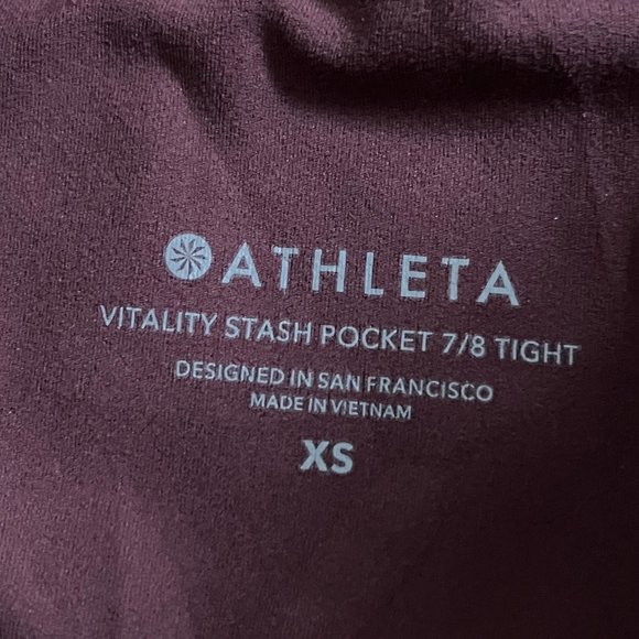 Athleta vitality stash 7/8 tights size XS - Picture 6 of 11